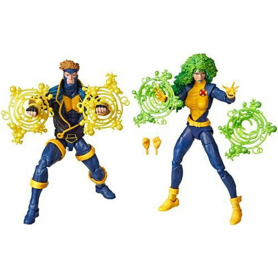 Hasbro Marvel Legends Series 6-inch Collectible Action Figures 2-Pack X-Men Toys, Marvel’s Havok, Marvel’s Polaris