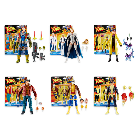Hasbro Marvel Legends X-Men 97 6-Inches Action Figures Bundle
