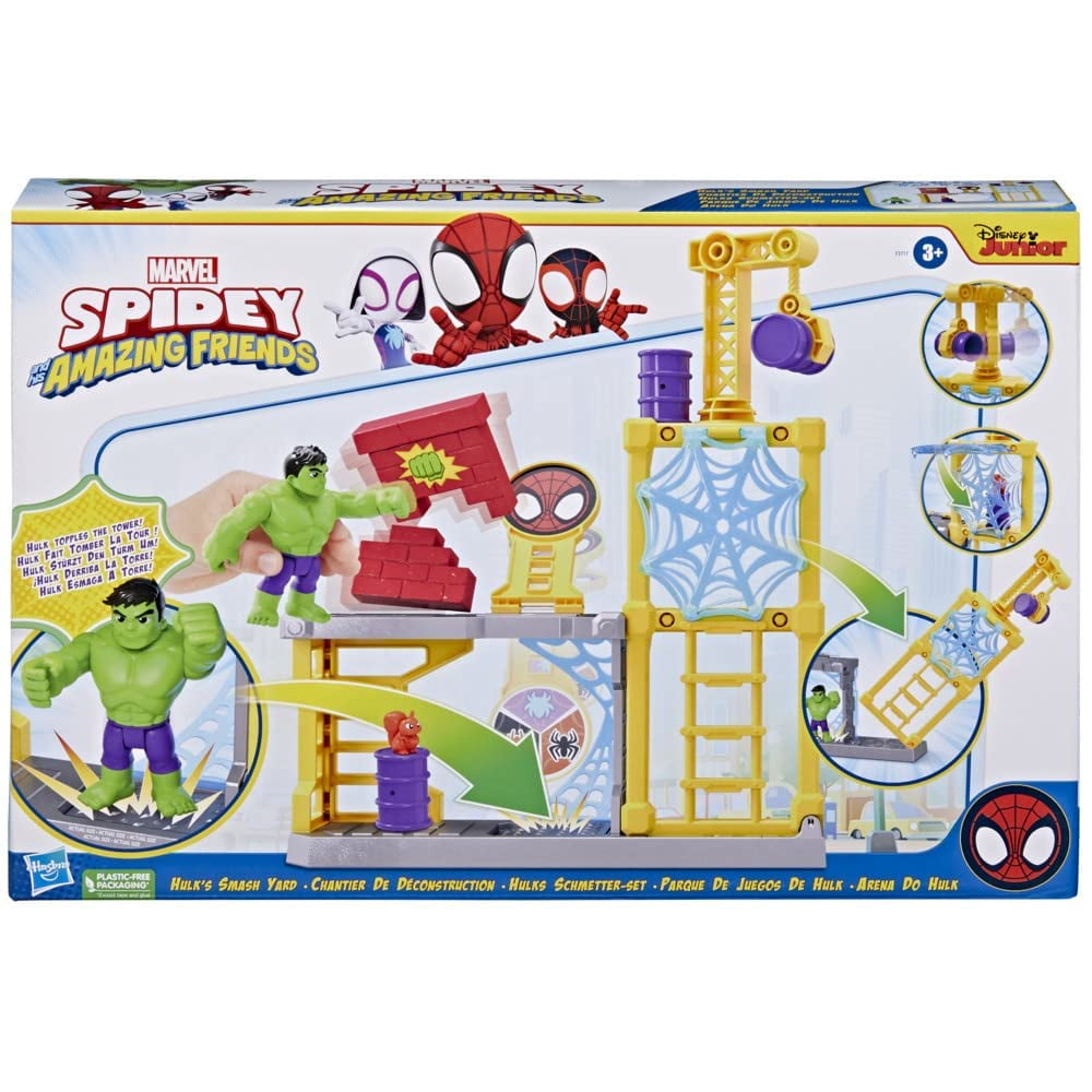 Hasbro Marvel Spidey and His Amazing Friends Hulks Smash Yard