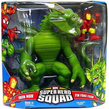Hasbro Marvel Super Hero Squad Series 3 Iron Man & Fin Fang Foom Action Figure, 2 Pack