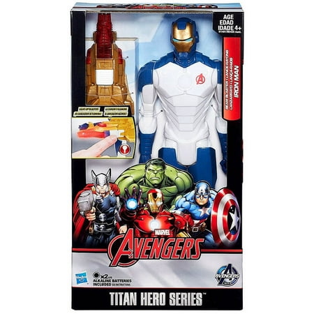 Hasbro Marvel Titan Hero Series Iron Man 12 Inch Action Figure, Blue/White, Exclusive