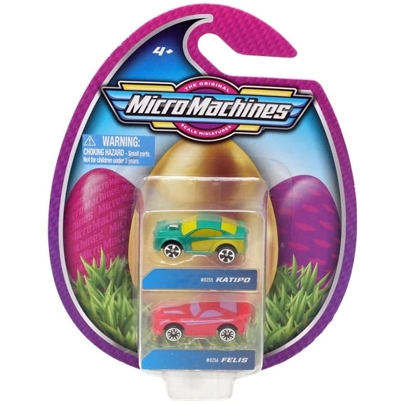 Hasbro Micro Machines Toy Cars Easter Pack Katipo #0255 & Felis #0256