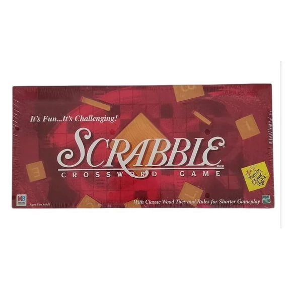 Hasbro/Milton Bradley Scrabble Crossword Vintage Family Board Games