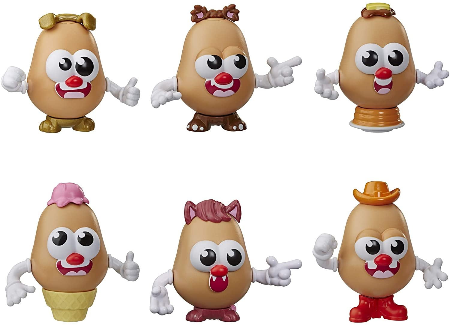 Hasbro Mini Mr Potato Head Tots Toy Set for Little Ones, 6 Pieces