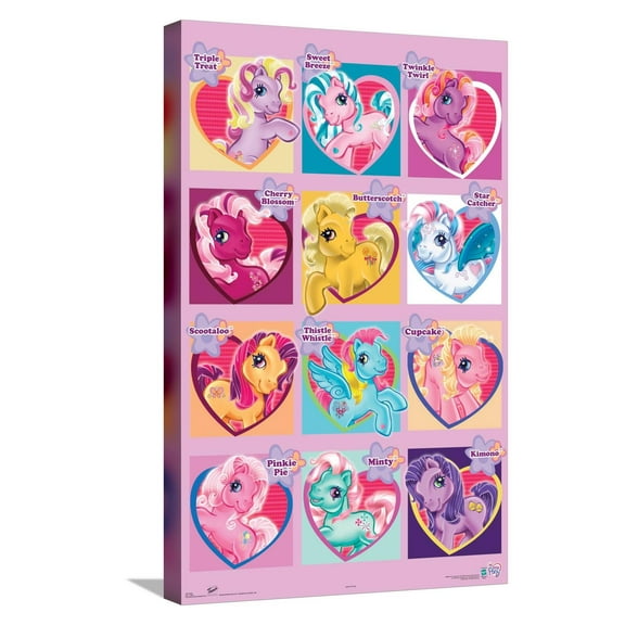 Hasbro My Little Pony - Chart Canvas Wall Poster, 14.725" x 22.375"