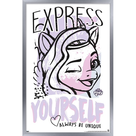 Hasbro My Little Pony - Express Yourself Wall Poster, 22.375" x 34" Framed
