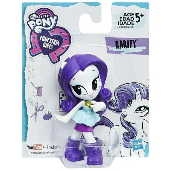 Hasbro My Little Pony Minis Rarity Mini Doll, 3-inch, Purple Hair, Fashionista