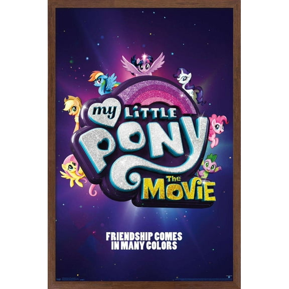 Hasbro My Little Pony Movie - One Sheet Wall Poster, 14.725" x 22.375", Framed