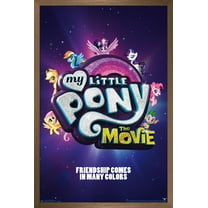 Hasbro My Little Pony Movie - One Sheet Wall Poster, 22.375" x 34", Framed