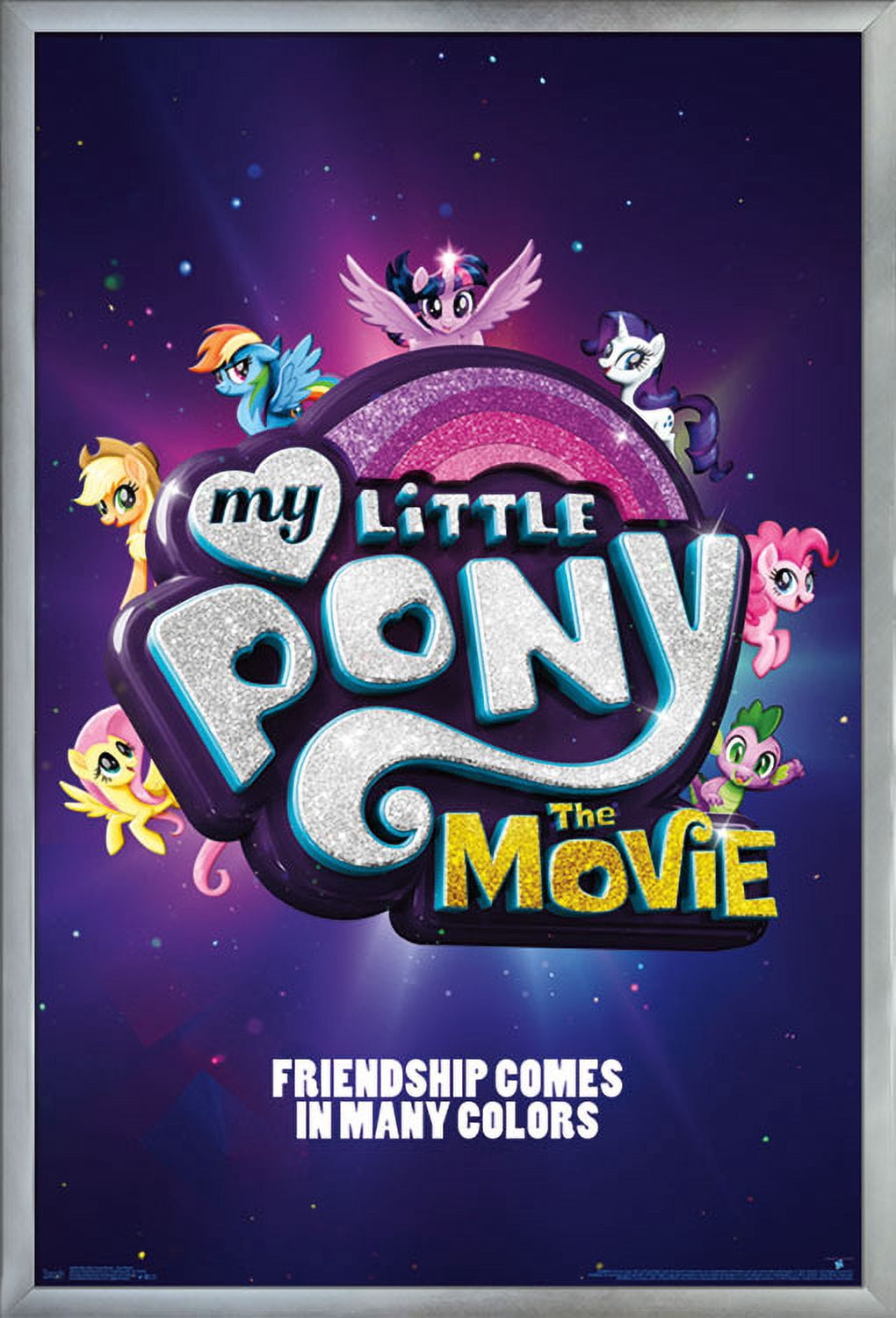 Hasbro My Little Pony Movie - One Sheet Wall Poster, 22.375" x 34", Framed