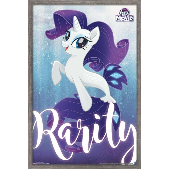 Hasbro My Little Pony Movie - Rarity Wall Poster, 14.725" x 22.375", Framed
