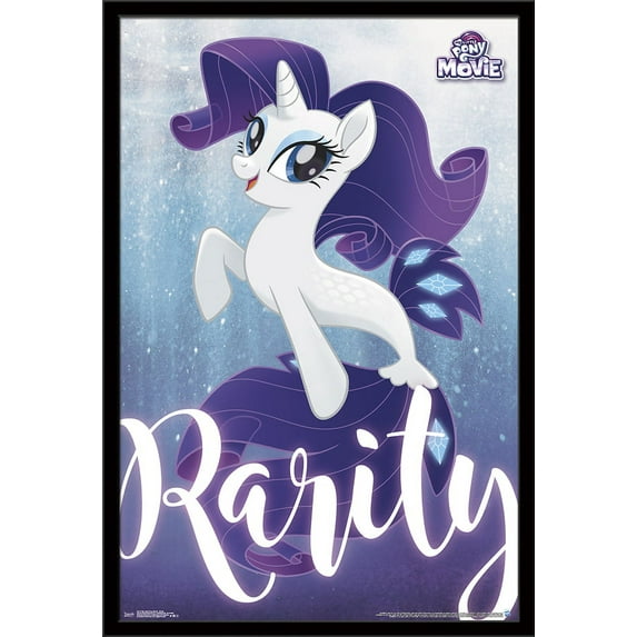 Hasbro My Little Pony Movie - Rarity Wall Poster, 22.375" x 34", Framed