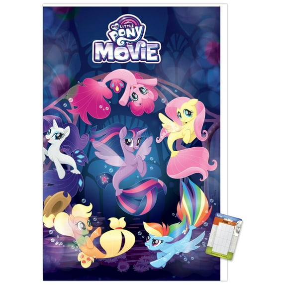 Hasbro My Little Pony Movie - Underwater Wall Poster, 22.375" x 34"