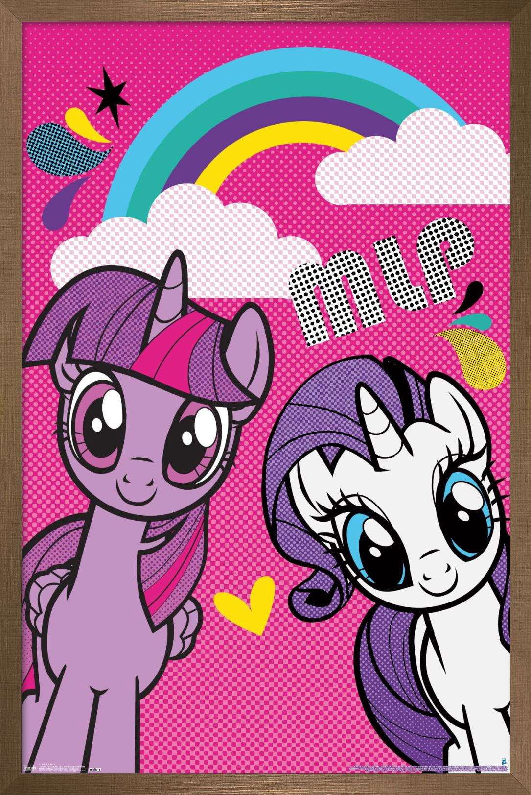 Hasbro My Little Pony - Smile Wall Poster, 14.725" x 22.375", Framed