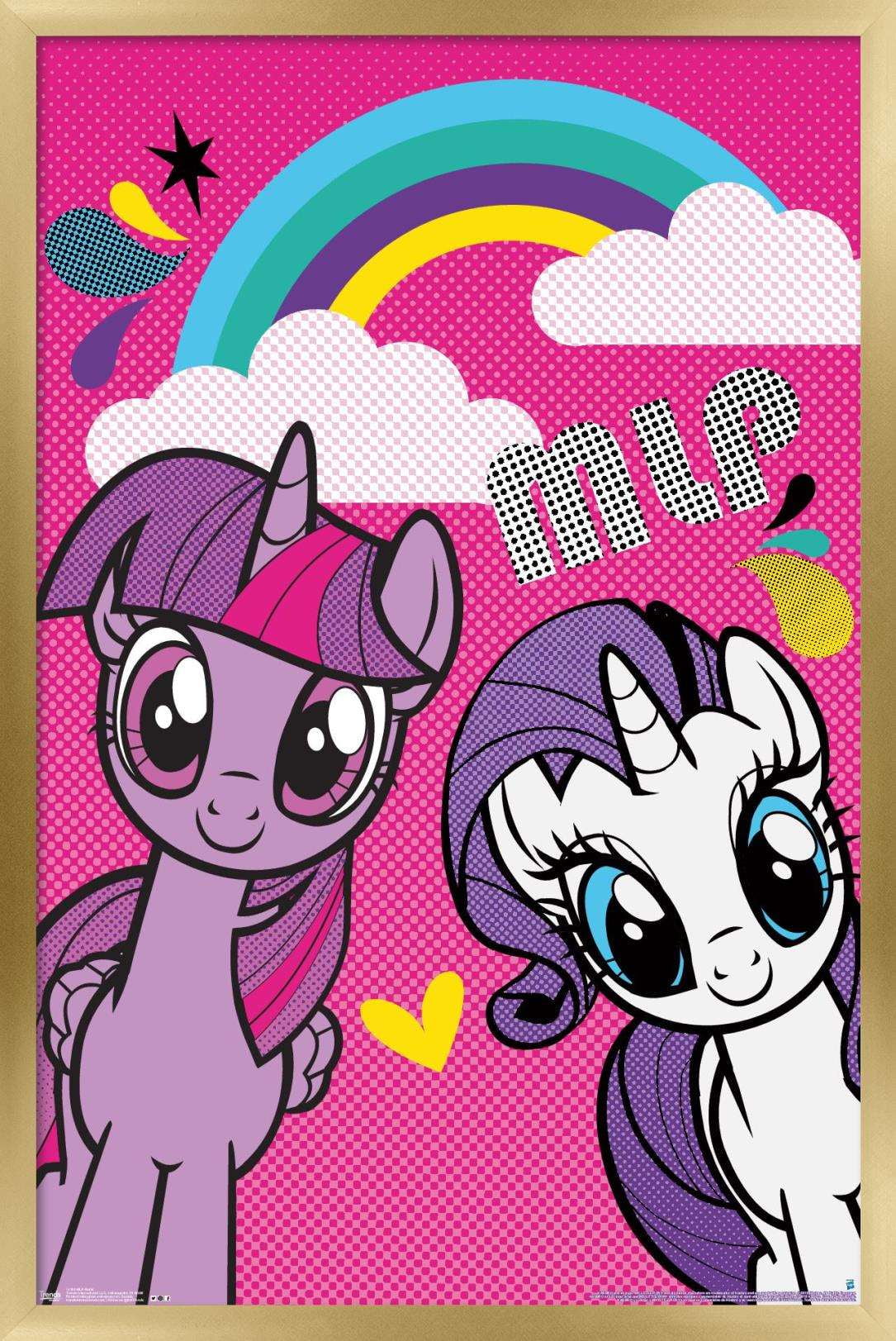 Hasbro My Little Pony - Smile Wall Poster, 14.725" x 22.375", Framed
