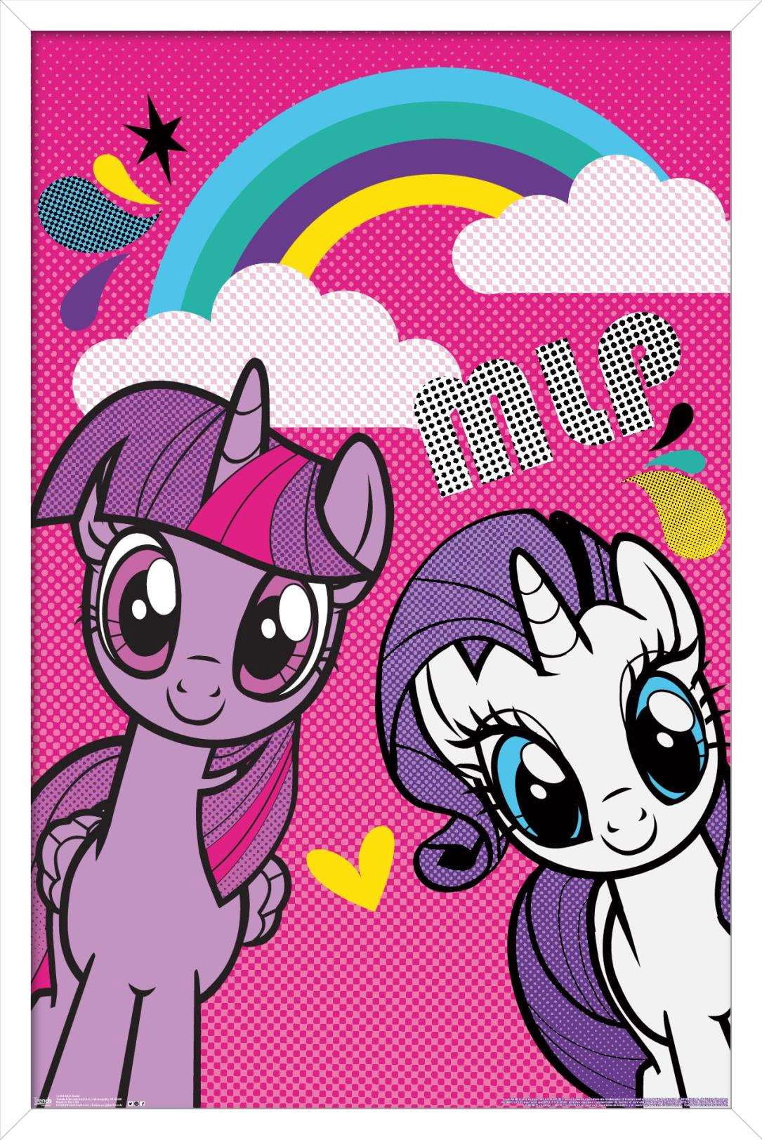 Hasbro My Little Pony - Smile Wall Poster, 14.725" x 22.375", Framed