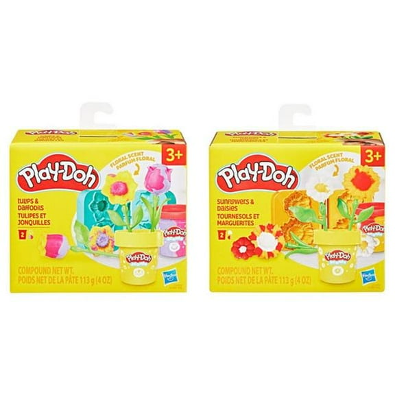 Hasbro HSBG1897 Play-Doh Little Flowers Assortment Toys - 4 Piece