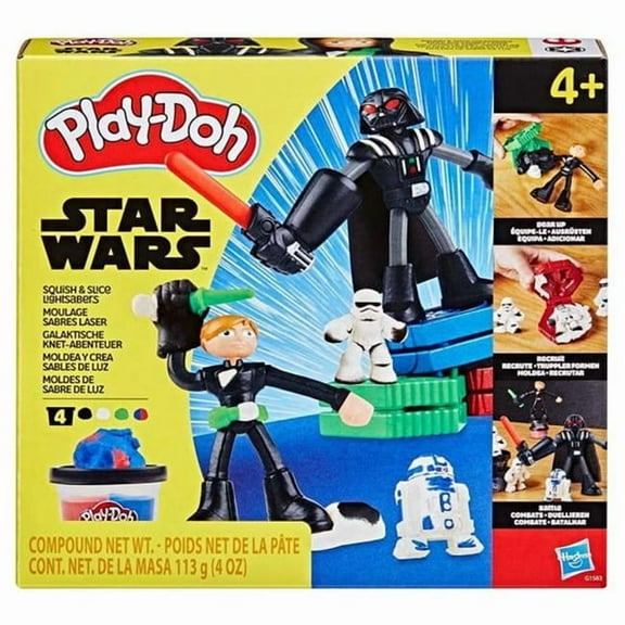 Hasbro HSBG1583 Play-Doh Star Wars Build & Slice Saber Set - Pack of 6
