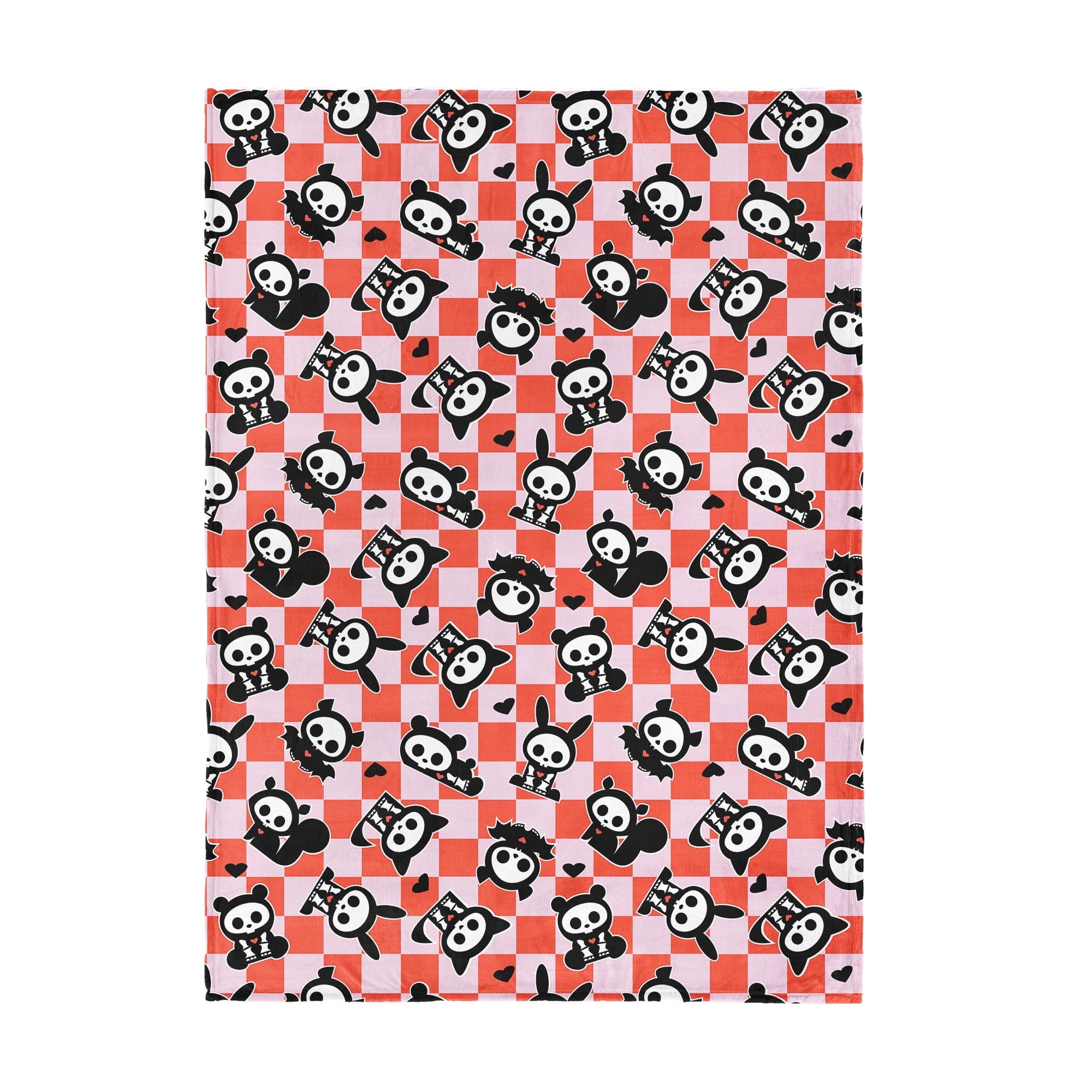 Hasbro Skelanimals Checked Skelanimals Silk Touch Throw Blanket 50x70 inches