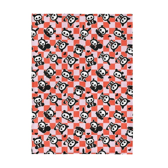 Hasbro Skelanimals Checked Skelanimals Silk Touch Throw Blanket 50x70 inches