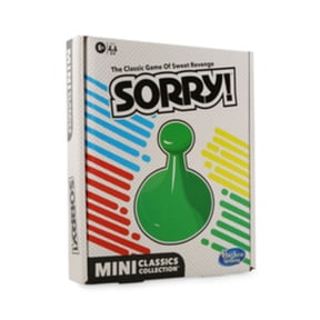 Hasbro Sorry! 6+ Board Game, Classics Collection, Mini, 1.50", 0.6 lb, 16 Count