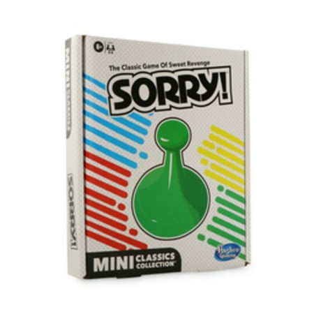 Hasbro Sorry! 6+ Board Game, Classics Collection, Mini, 1.50", 0.6 lb, 16 Count