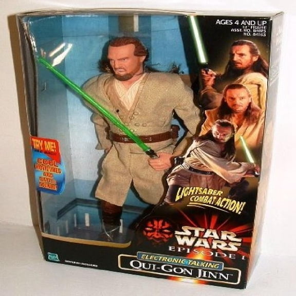 Hasbro Star Wars Episode I 12 Electronic Talking Qui-Gon Jinn