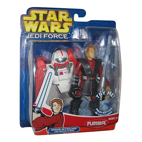 Hasbro Star Wars Jedi Force Playskool Anakin Skywalker Figure w/ Rescue Glider
