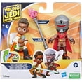 thumbnail image 1 of Star Wars: Young Jedi Adventures Pop-UpLightsaber Duel, Kai Brightstar & Taborr Action Figures, 4-Inch Scale Toys, Preschool Toys for 3 Year Old Boys & Girls, 1 of 2