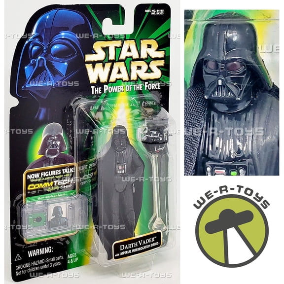 Hasbro Star Wars Power of The force CommTech Darth Vader Action Green Card, Figure