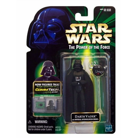 Hasbro Star Wars Power of The force CommTech Darth Vader Action Green Card, Figure
