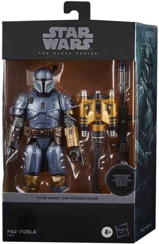 Star Wars Paz Vizsla Carbonized Black Series - The Mandalorian - Deluxe Box (NON-MINT PACKAGE)