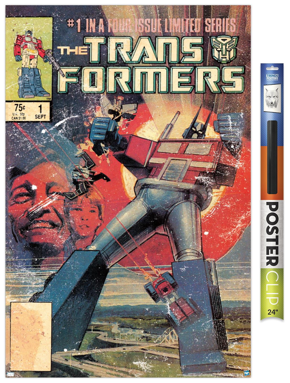 Hasbro Transformers - 1984 Comic Cover #1 Wall Poster with Push 