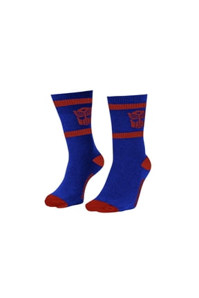 Hasbro Transformers Autobots Symbol Blue and Red Crew Socks