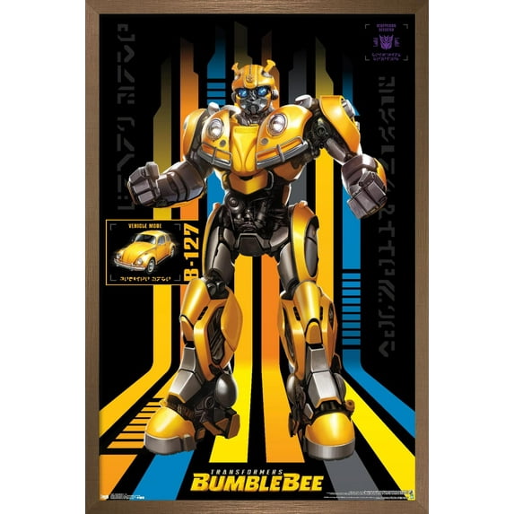 Hasbro Transformers: Bumblebee - 127 Wall Poster, 14.725" x 22.375", Framed