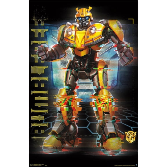 Hasbro Transformers: Bumblebee - Glitch Canvas Wall Poster, 22.375" x 34"