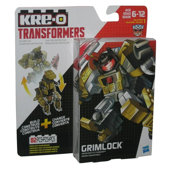 Hasbro Transformers Kre-O Grimlock Battle Changer Convertible Action Figure, 82 Pieces