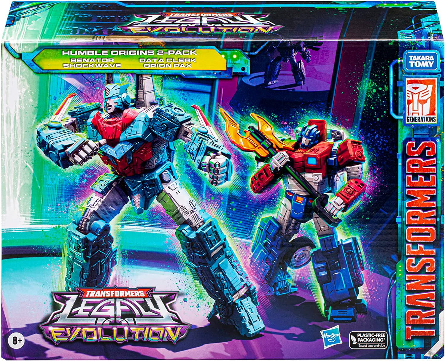 Hasbro Transformers Legacy Collectible Child Action Figure, Plastic, 2 Pack