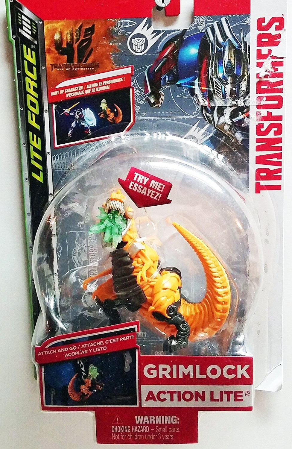 Hasbro Transformers Lite Force Grimlock Action Figures