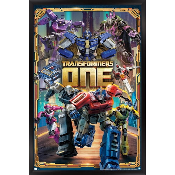 Hasbro Transformers: One - Group Wall Poster, 14.725" x 22.375" Framed