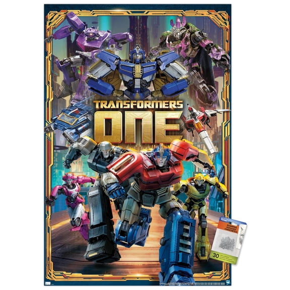 Hasbro Transformers: One - Group Wall Poster with Push Pins, 22.375" x 34"