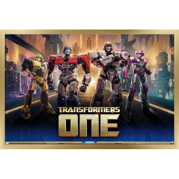 Hasbro Transformers: One - Key Art Wall Poster, 14.725" x 22.375" Framed
