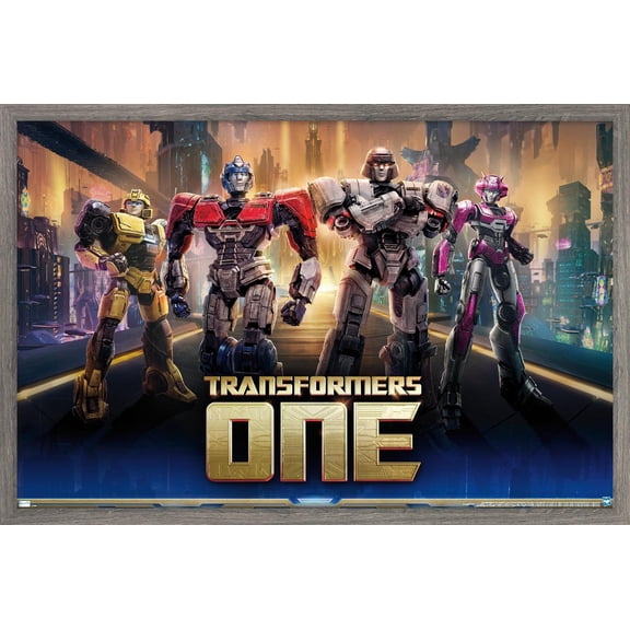 Hasbro Transformers: One - Key Art Wall Poster, 14.725" x 22.375" Framed