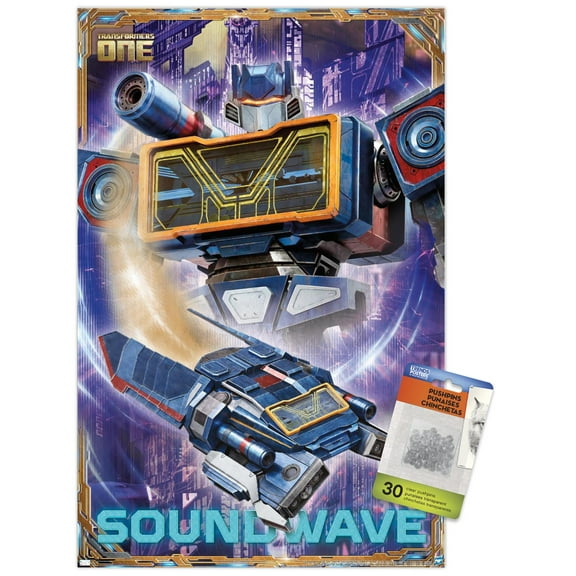 Hasbro Transformers: One - Soundwave Wall Poster with Push Pins, 14.725" x 22.375"