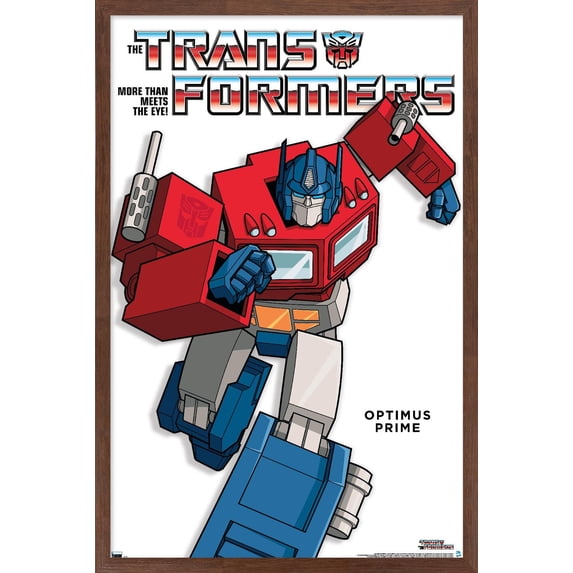 Hasbro Transformers - Optimus Prime Feature Series Wall Poster, 14.725" x 22.375" Framed