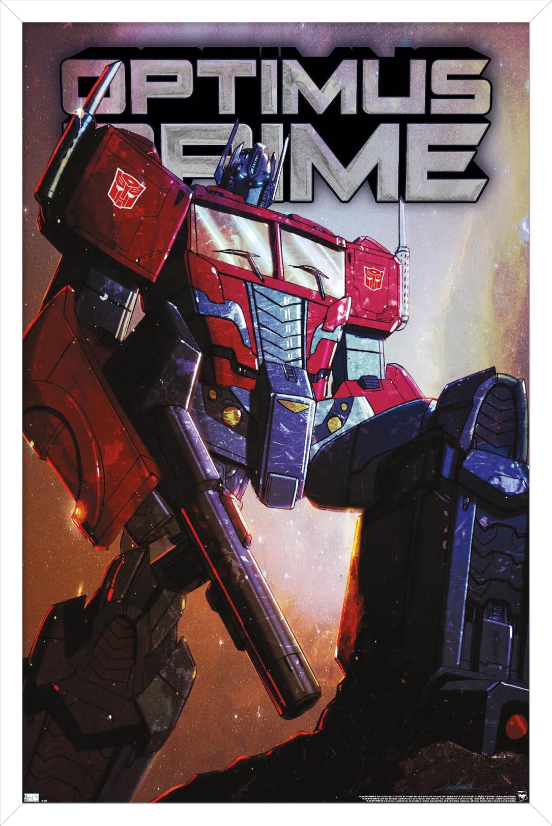 Hasbro Transformers - Optimus Prime Wall Poster, 14.725" x 22.375" Framed