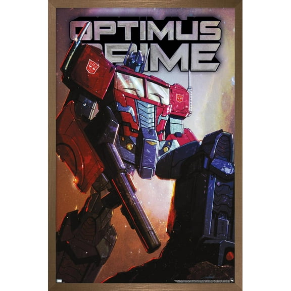Hasbro Transformers - Optimus Prime Wall Poster, 14.725" x 22.375" Framed