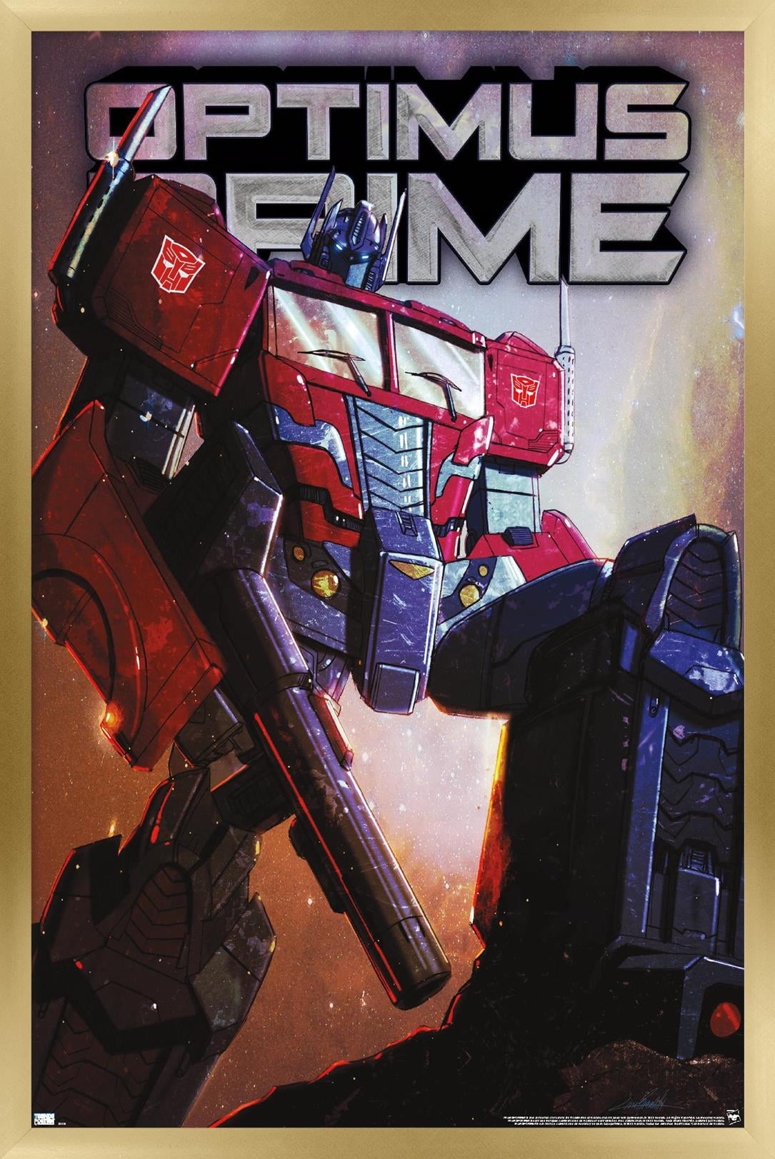 Hasbro Transformers - Optimus Prime Wall Poster, 14.725" x 22.375" Framed
