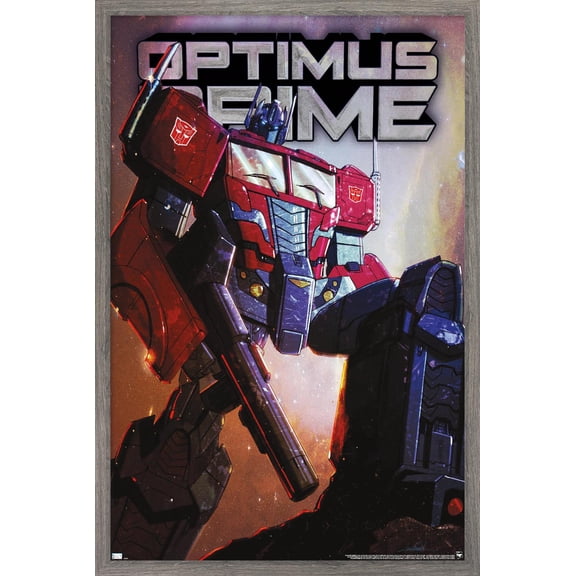 Hasbro Transformers - Optimus Prime Wall Poster, 14.725" x 22.375" Framed