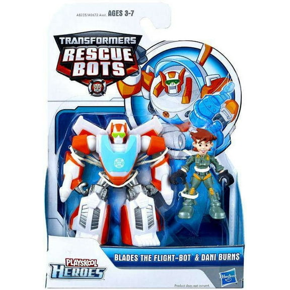 Hasbro Transformers Rescue Bots Blades the Flight-Bot & Dani Burns Action Figures